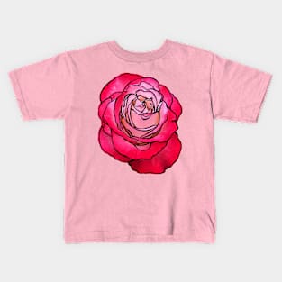 Cottage Core, Rose Flower Outline Kids T-Shirt